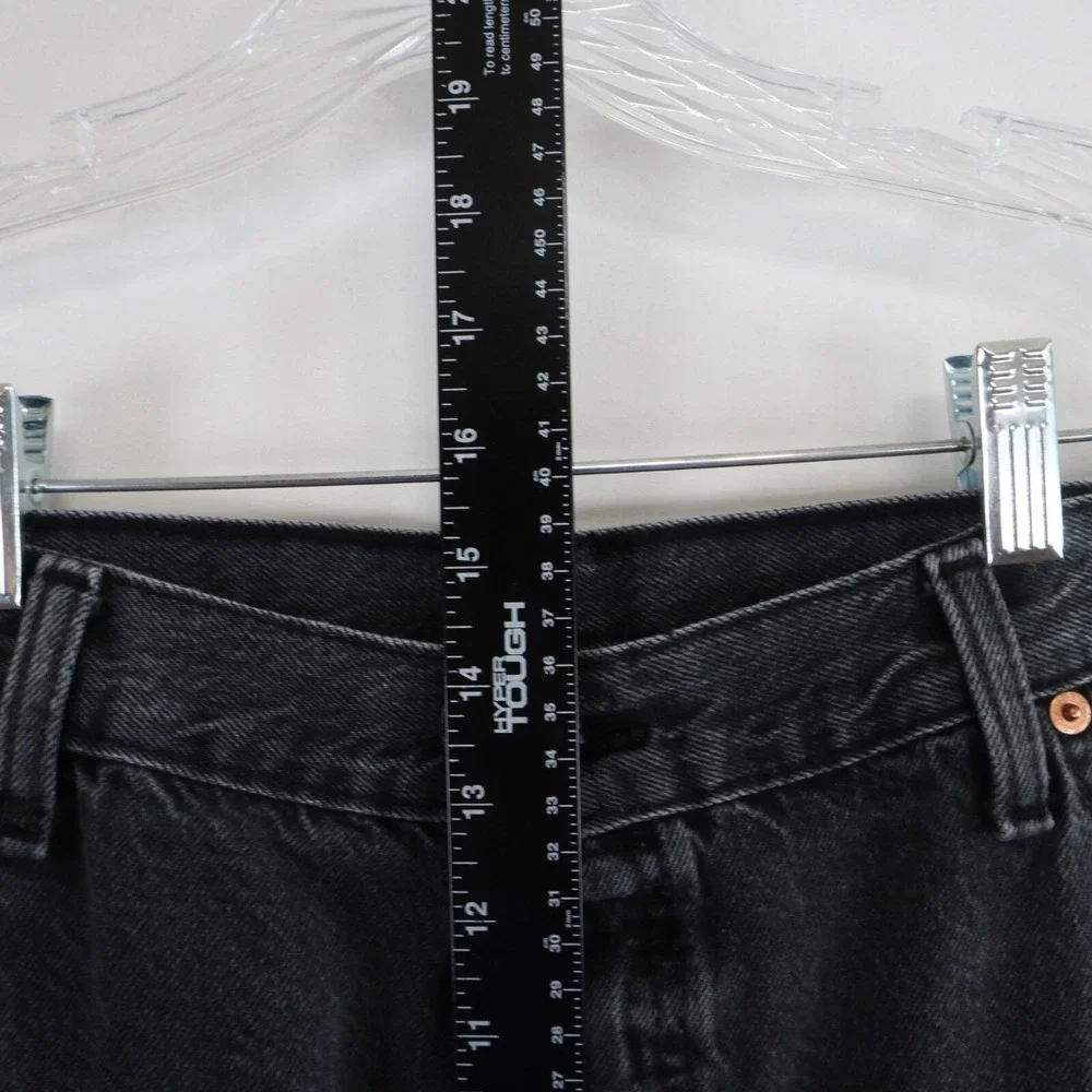 Levi's 501 Jeans Mens‎ 42x32 Original Fit Button Fly 5-Pocket Denim Black
